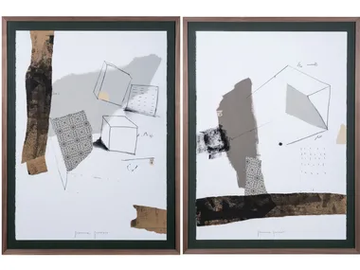 Cubus I & II - Paper Painting by NOVOCUADRO ART COMPANY - view 2